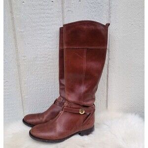 Tory Burch brown leather riding boots wmns sz 8